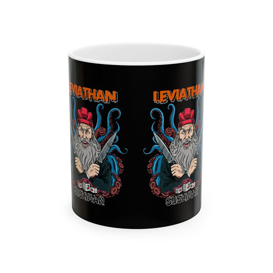 Ceramic Mug Leviathan Sushi Man Super Blaq Comic Gift for Comic Book Lovers