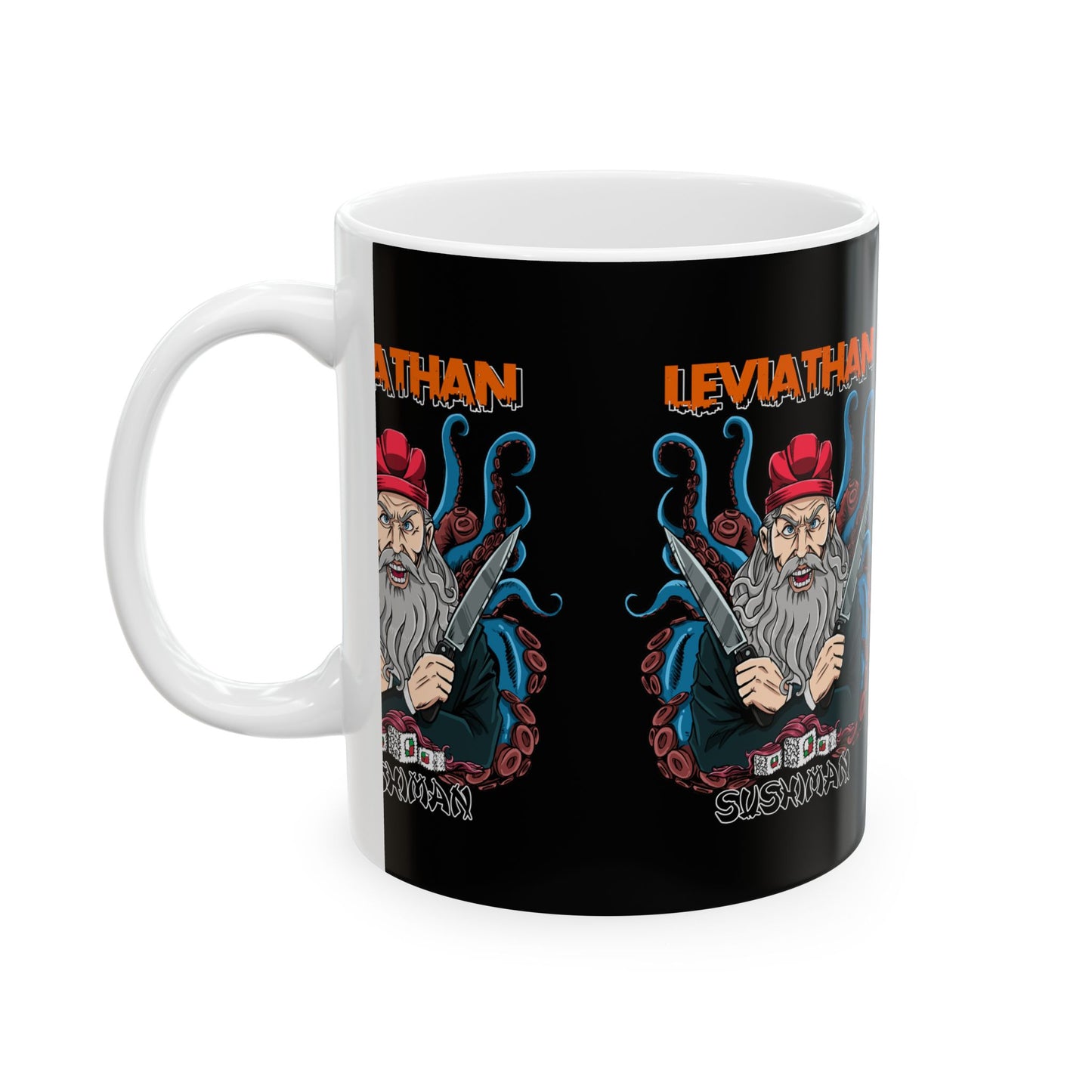 Ceramic Mug Leviathan Sushi Man Super Blaq Comic Gift for Comic Book Lovers