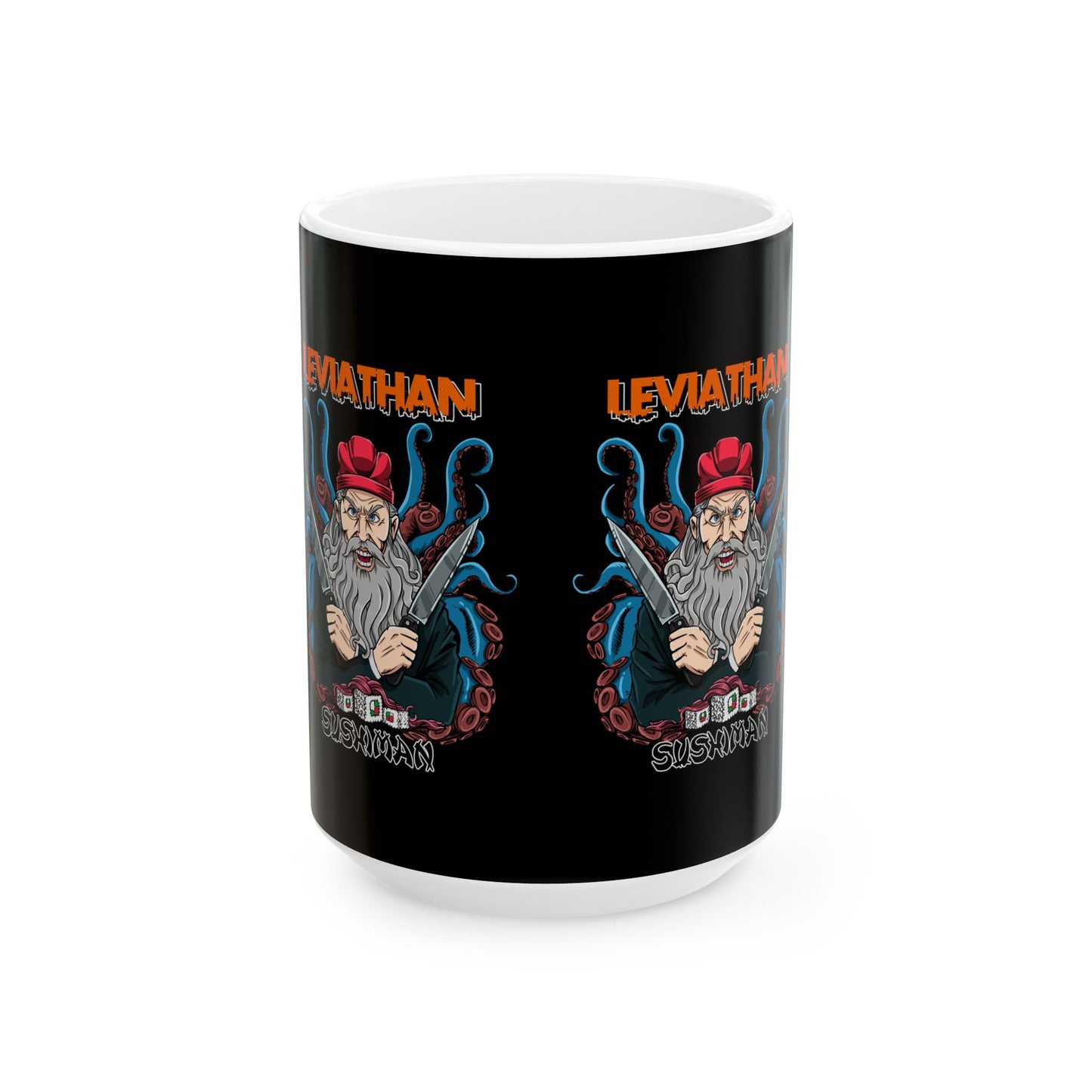 Ceramic Mug Leviathan Sushi Man Super Blaq Comic Gift for Comic Book Lovers