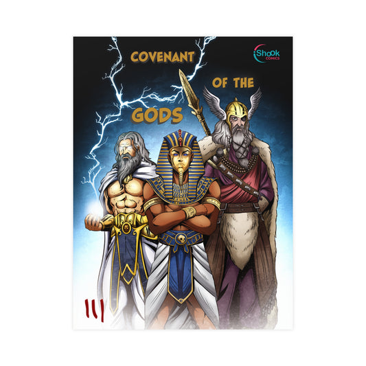 Poster - iShook Comics Super Black Covenant of the Gods Book III Cover