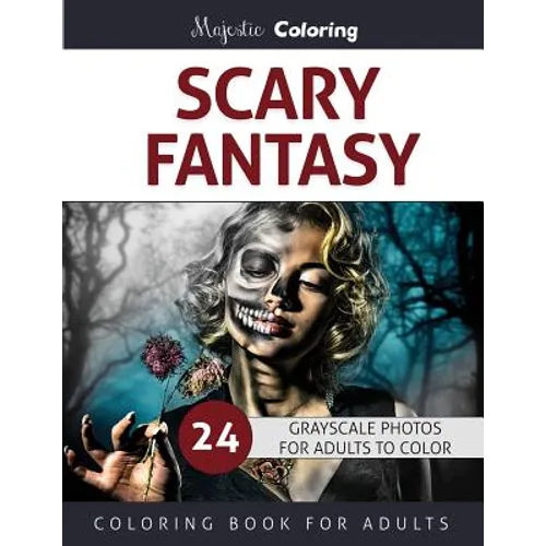 Scary Fantasy: Grayscale Coloring for Adults